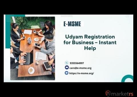 Udyam Registration for Business – Instant Help